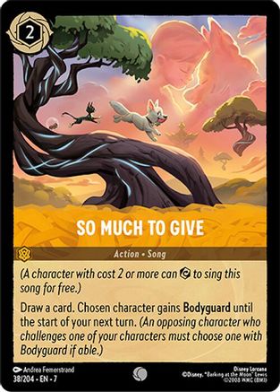 So Much to Give (7-038)