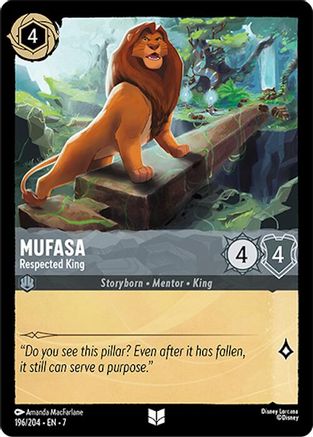 Mufasa - Respected King (7-196) (Cold Foil)