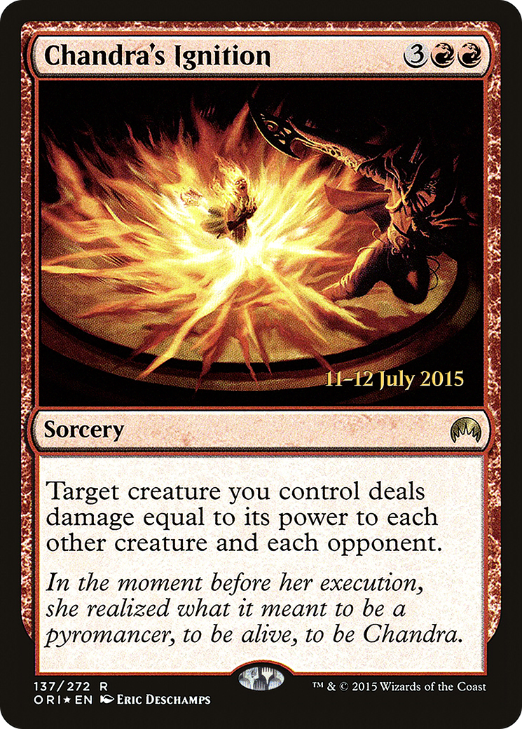 Chandra's Ignition (PRE-137S) (Foil)