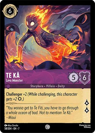 Te Ka - Lava Monster (7-058) (Cold Foil)