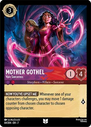 Mother Gothel - Vain Sorceress (7-064) (Cold Foil)