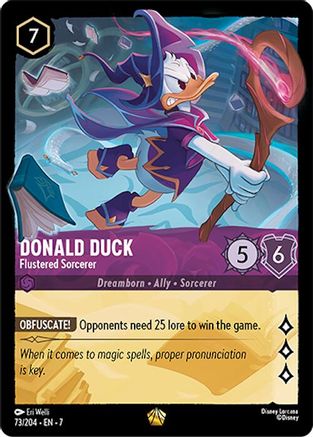 Donald Duck - Flustered Sorcerer (7-073) (Cold Foil)