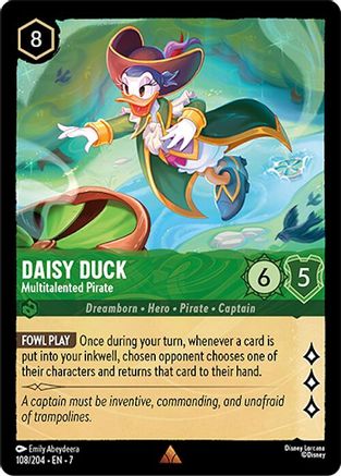Daisy Duck - Multitalented Pirate (7-108) (Cold Foil)