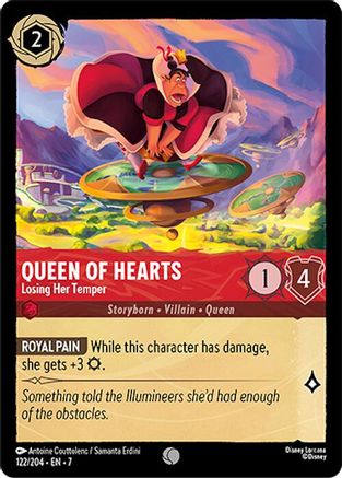 Queen of Hearts - Losing Her Temper (7-122) (Cold Foil)