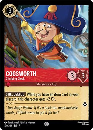 Cogsworth - Climbing Clock (7-130) (Cold Foil)