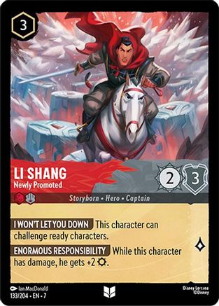 Li Shang - Newly Promoted (7-133) (Cold Foil)