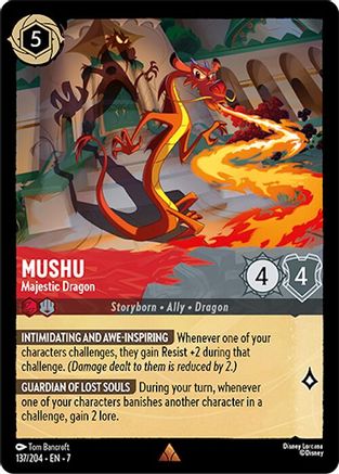 Mushu - Majestic Dragon (7-137) (Cold Foil)