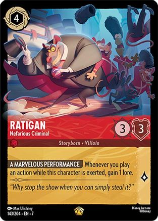 Ratigan - Nefarious Criminal (7-143) (Cold Foil)