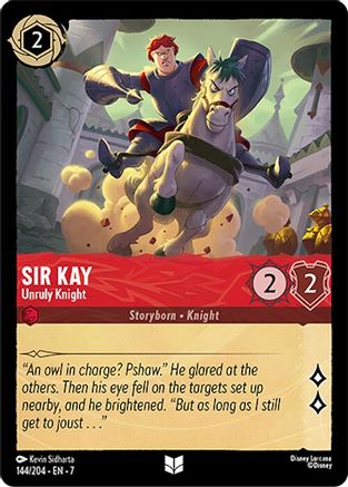 Sir Kay - Unruly Knight (7-144) (Cold Foil)