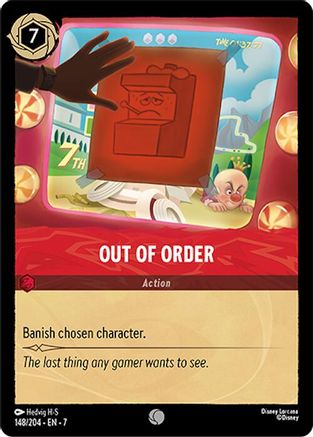 Out of Order (7-148) (Cold Foil)
