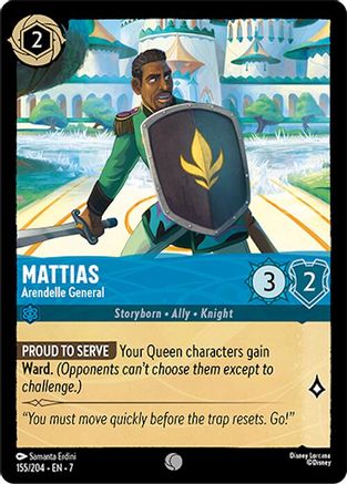 Mattias - Arendelle General (7-155) (Cold Foil)