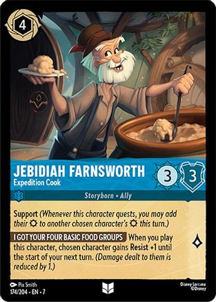 Jebidiah Farnsworth - Expedition Cook (7-174) (Cold Foil)