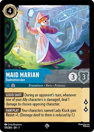 Maid Marian - Badminton Ace (7-176) (Cold Foil)