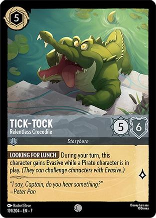 Tick-Tock - Relentless Crocodile (7-191) (Cold Foil)