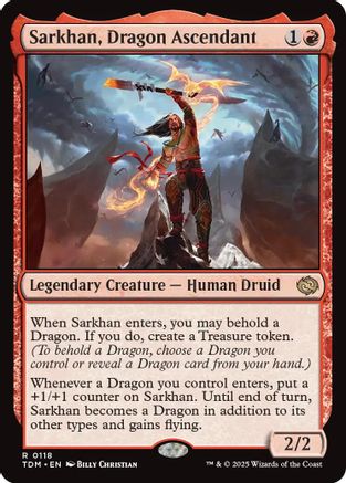 Sarkhan, Dragon Ascendant (TDM-118) (Foil)