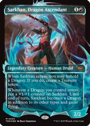 Sarkhan, Dragon Ascendant (Showcase) (TDM-403) (Foil)