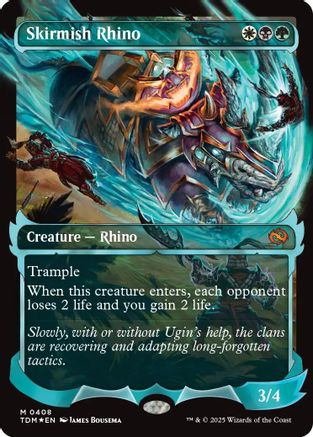 Skirmish Rhino (Showcase) (TDM-408) (Foil)