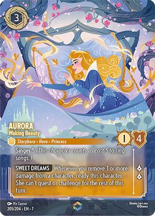 Aurora - Waking Beauty (Enchanted) (7-205) (Holofoil)