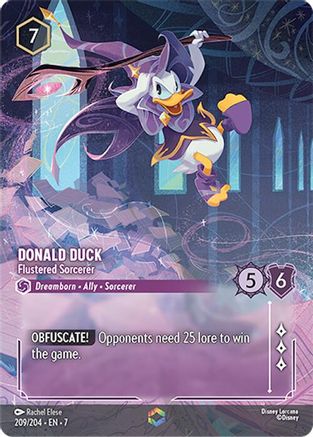 Donald Duck - Flustered Sorcerer (Enchanted) (7-209) (Holofoil)