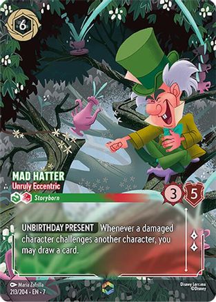 Mad Hatter - Unruly Eccentric (Enchanted) (7-213) (Holofoil)