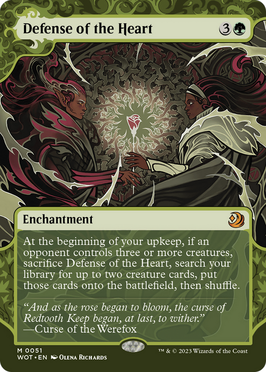 Defense of the Heart (WOT-051) (Showcase) (Borderless) (Foil)