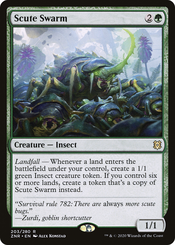 Scute Swarm (ZNR-203) (Foil)