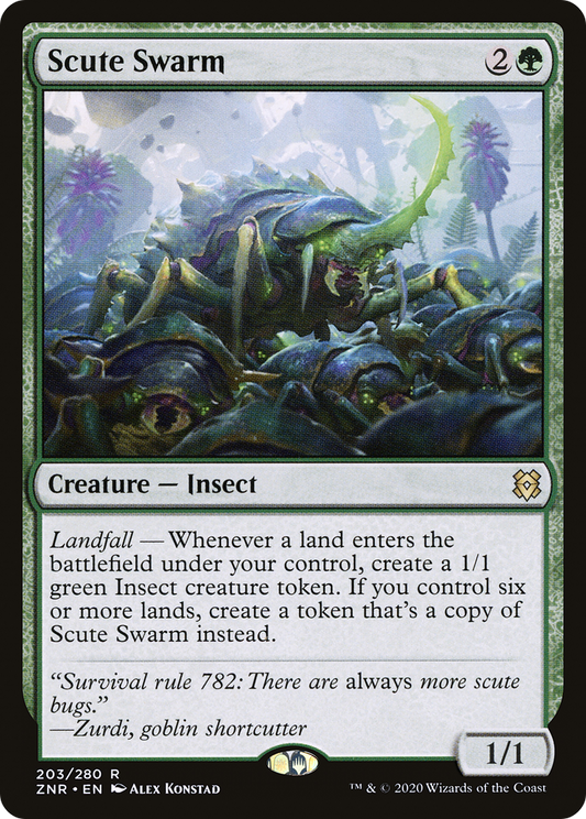 Scute Swarm (ZNR-203) (Foil)