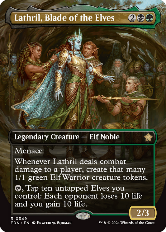 Lathril, Blade of the Elves (FDN-349) (Borderless)