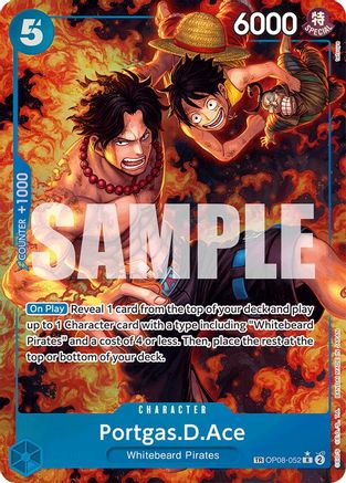Portgas.D.Ace (TR) (OP08-052) (Foil)