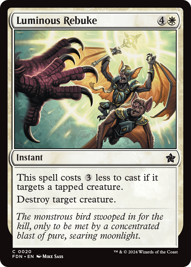 Luminous Rebuke (FDN-020) (Foil)