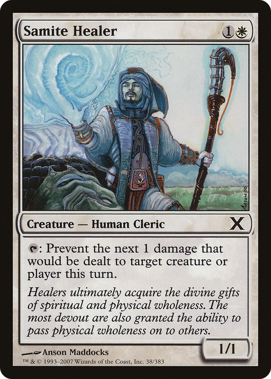 Samite Healer (10E-038) (Foil)