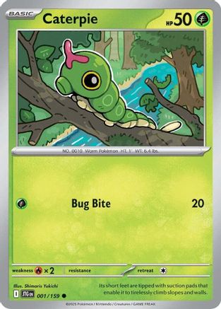 Caterpie (JTG-001) (Reverse Holofoil)