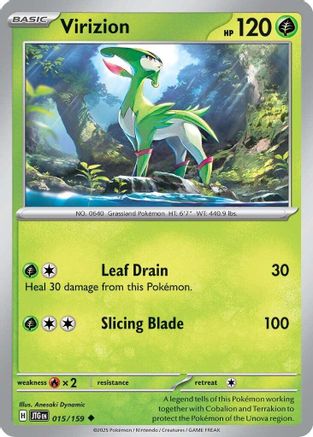 Virizion (JTG-015) (Reverse Holofoil)