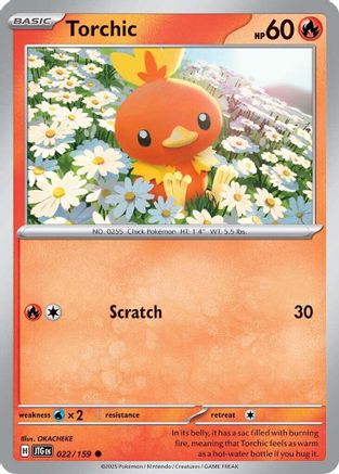 Torchic (JTG-022) (Reverse Holofoil)