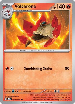 Volcarona (JTG-029) (Reverse Holofoil)
