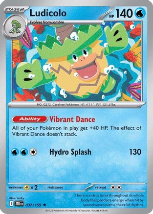 Ludicolo (JTG-037) (Reverse Holofoil)