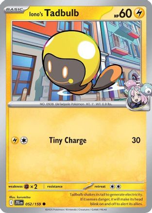 Iono's Tadbulb (JTG-052) (Reverse Holofoil)