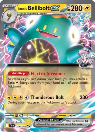 Iono's Bellibolt ex (JTG-053) (Holofoil)