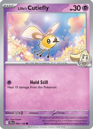Lillie's Cutiefly (JTG-066) (Reverse Holofoil)