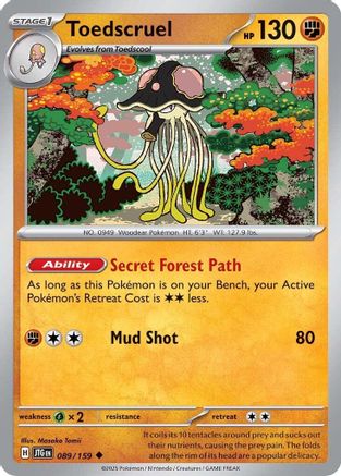 Toedscruel (JTG-089) (Reverse Holofoil)