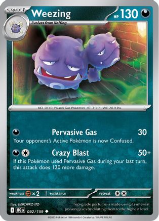 Weezing (JTG-092) (Reverse Holofoil)