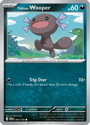 Paldean Wooper (JTG-093) (Reverse Holofoil)