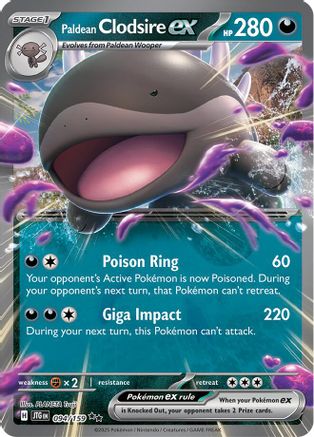Paldean Clodsire ex (JTG-094) (Holofoil)