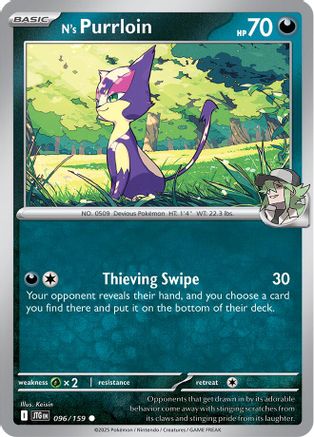 N's Purrloin (JTG-096) (Reverse Holofoil)