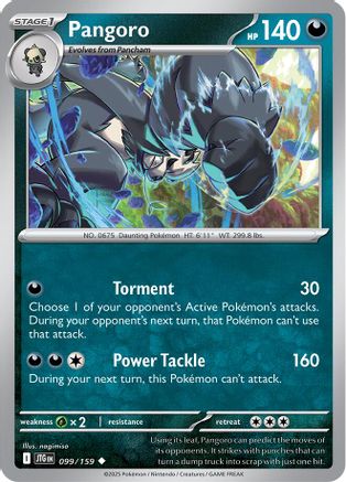 Pangoro (JTG-099) (Reverse Holofoil)