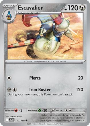 Escavalier (JTG-102) (Reverse Holofoil)