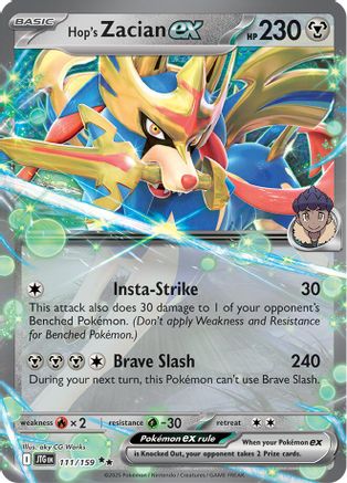Hop's Zacian ex (JTG-111) (Holofoil)