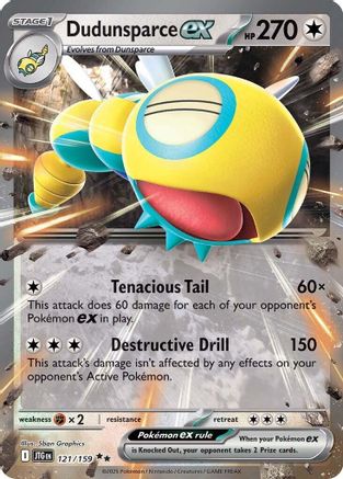Dudunsparce ex (JTG-121) (Holofoil)