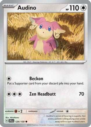 Audino (JTG-124) (Reverse Holofoil)