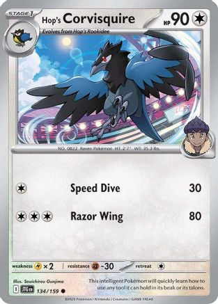 Hop's Corvisquire (JTG-134) (Reverse Holofoil)